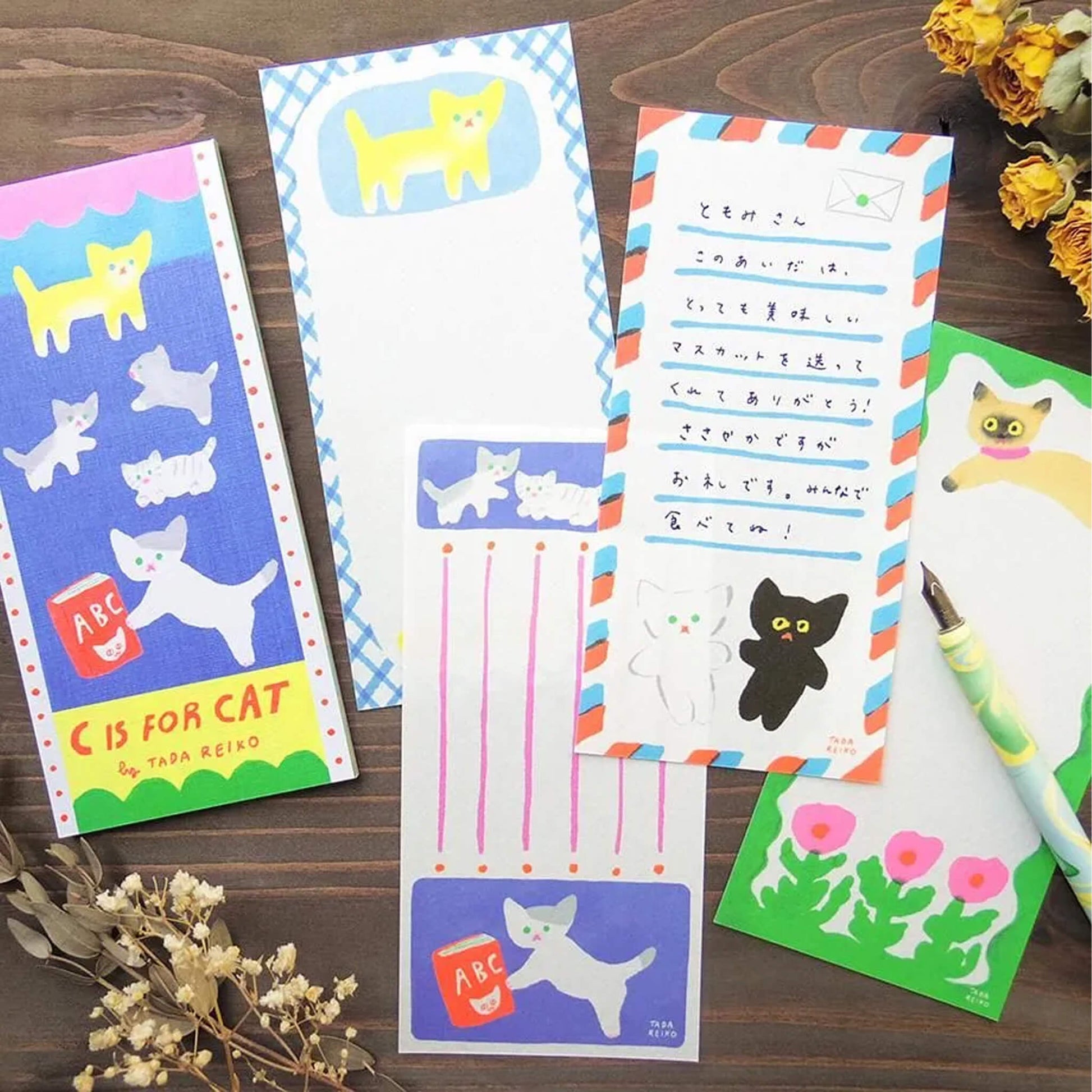 Cozyca Ippitsusen Letter Pad - C is for Cat - Ippitsusen