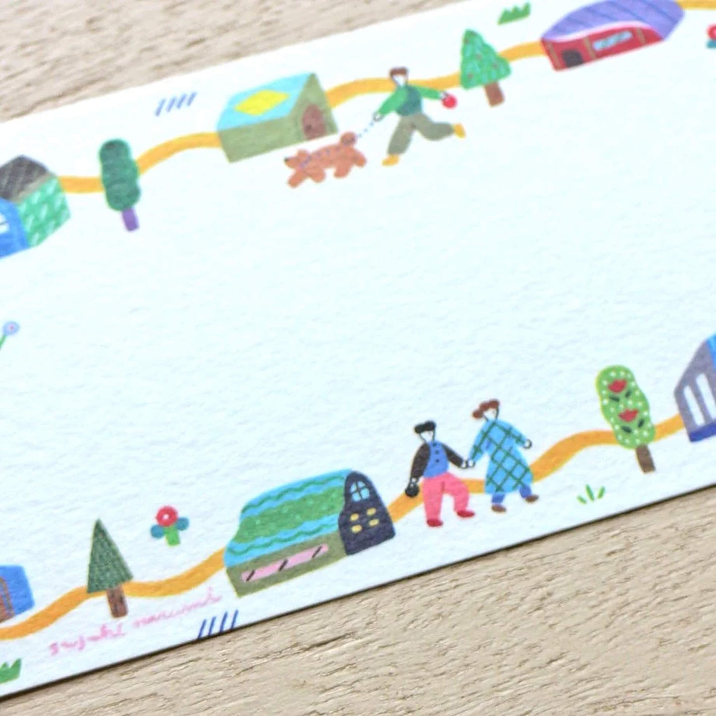 Cozyca Ippitsusen Letter Pad - City Life - Ippitsusen