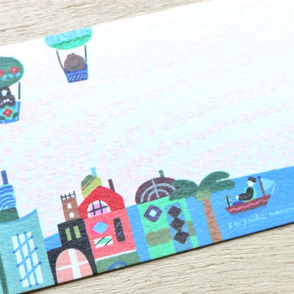 Cozyca Ippitsusen Letter Pad - City Life - Ippitsusen