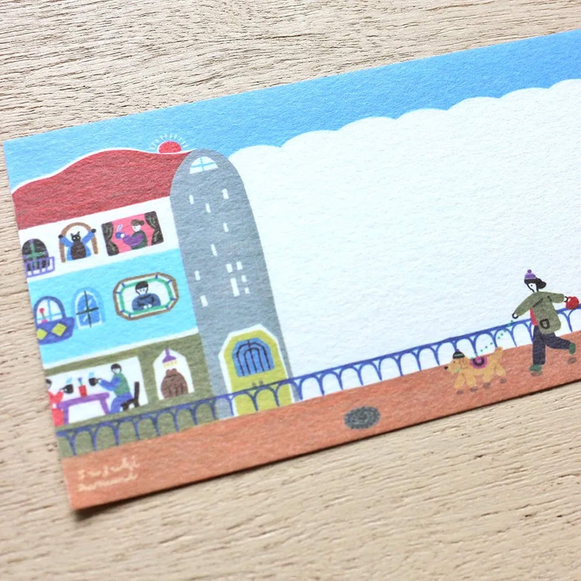 Cozyca Ippitsusen Letter Pad - City Life - Ippitsusen