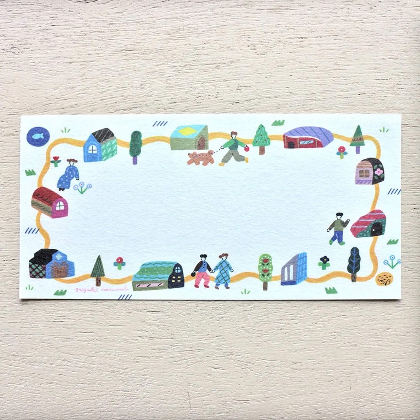 Cozyca Ippitsusen Letter Pad - City Life - Ippitsusen