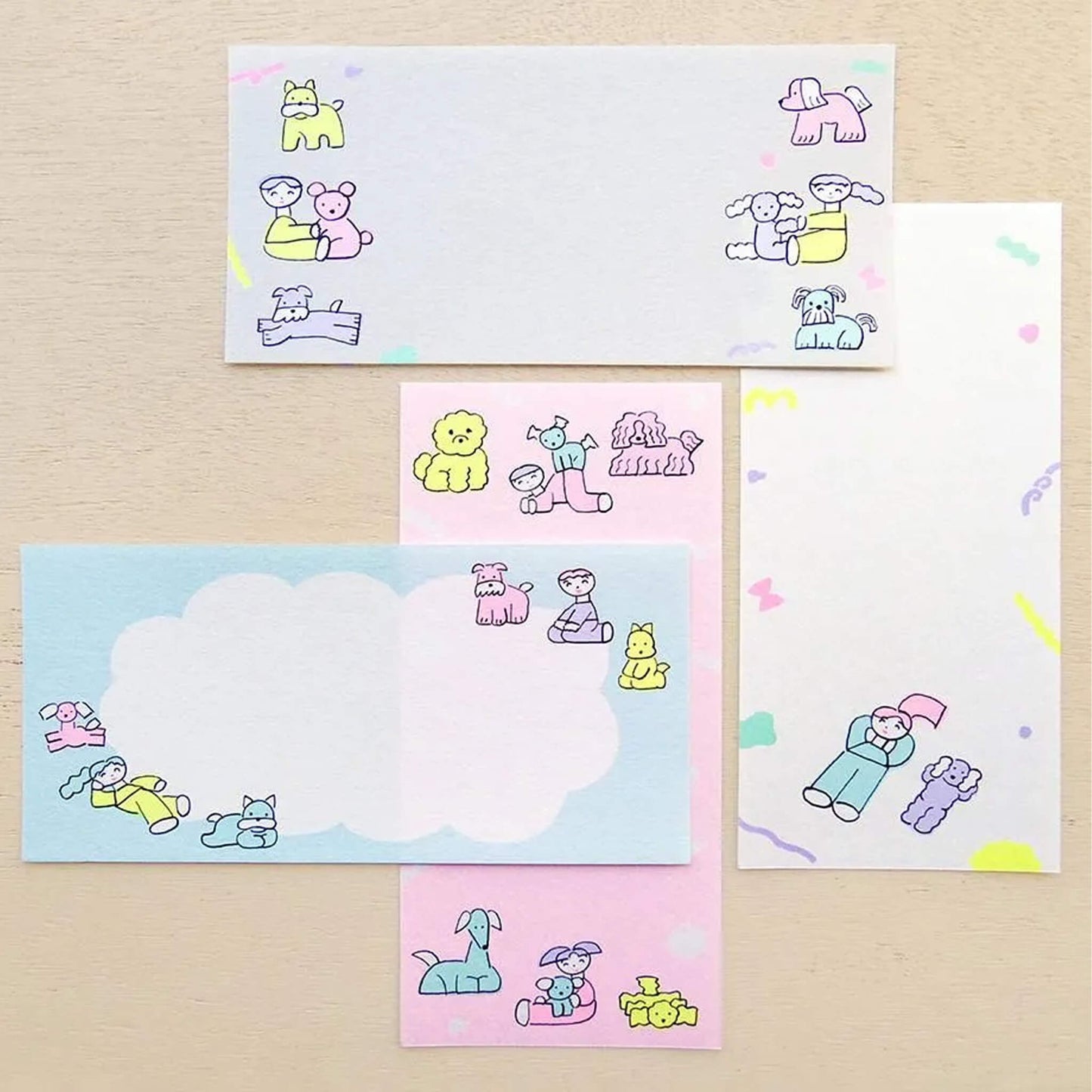 Cozyca Ippitsusen Letter Pad - Easy Days with a Dog - Ippitsusen