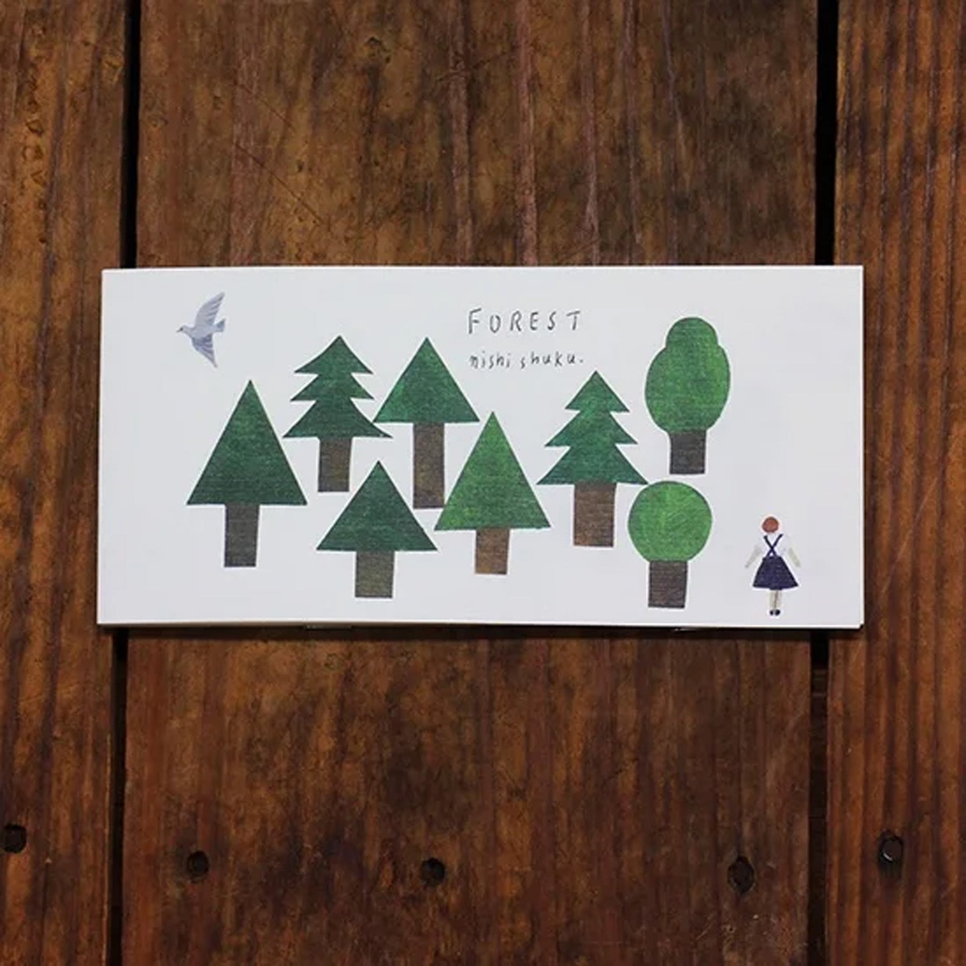 Cozyca Ippitsusen Letter Pad - Forest - Ippitsusen