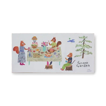 Cozyca Ippitsusen Letter Pad - Green Garden - Ippitsusen