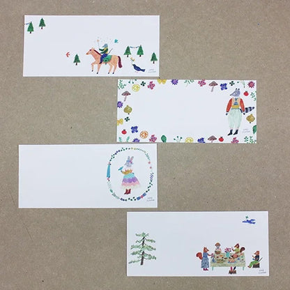 Cozyca Ippitsusen Letter Pad - Green Garden - Ippitsusen