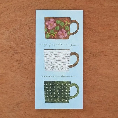 Cozyca Ippitsusen Letter Pad - My Favorite Mugs - Ippitsusen