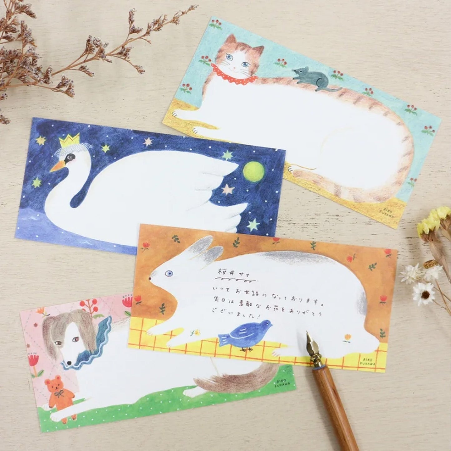 Cozyca Ippitsusen Letter Pad - My Friends - Ippitsusen