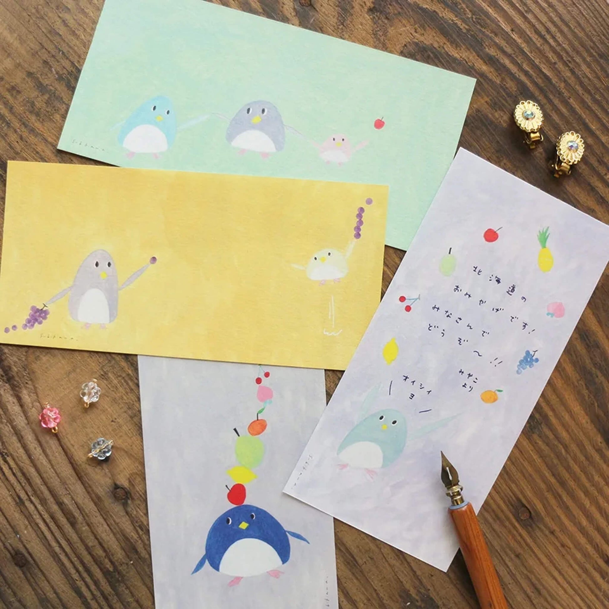 Cozyca Ippitsusen Letter Pad - Penguin - Ippitsusen