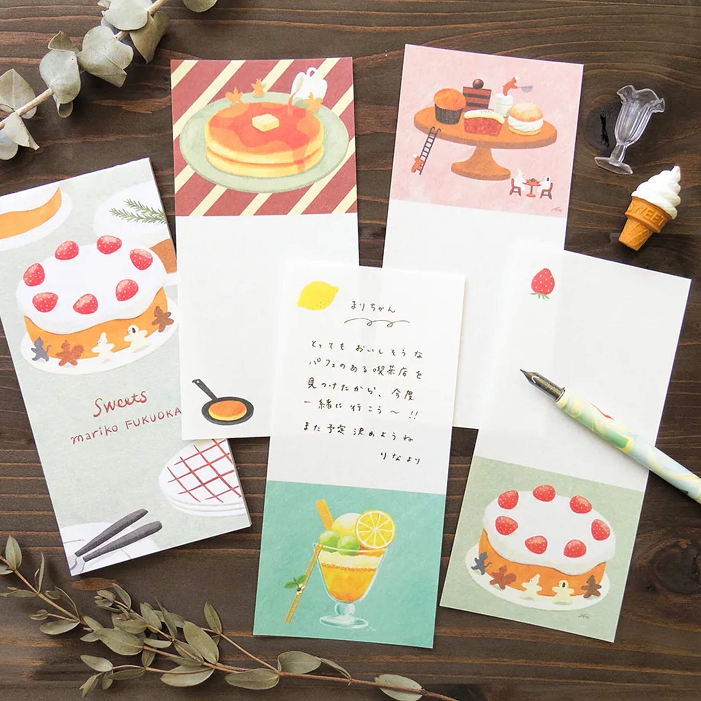 Cozyca Ippitsusen Letter Pad - Sweets - Ippitsusen