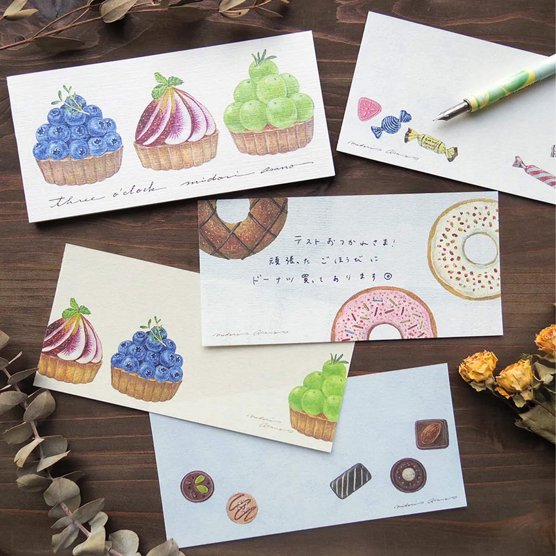 Cozyca Ippitsusen Letter Pad - Three O'clock - Ippitsusen