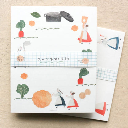 Cozyca Letter Set - Let's Make Soup - Letter Writing Sets