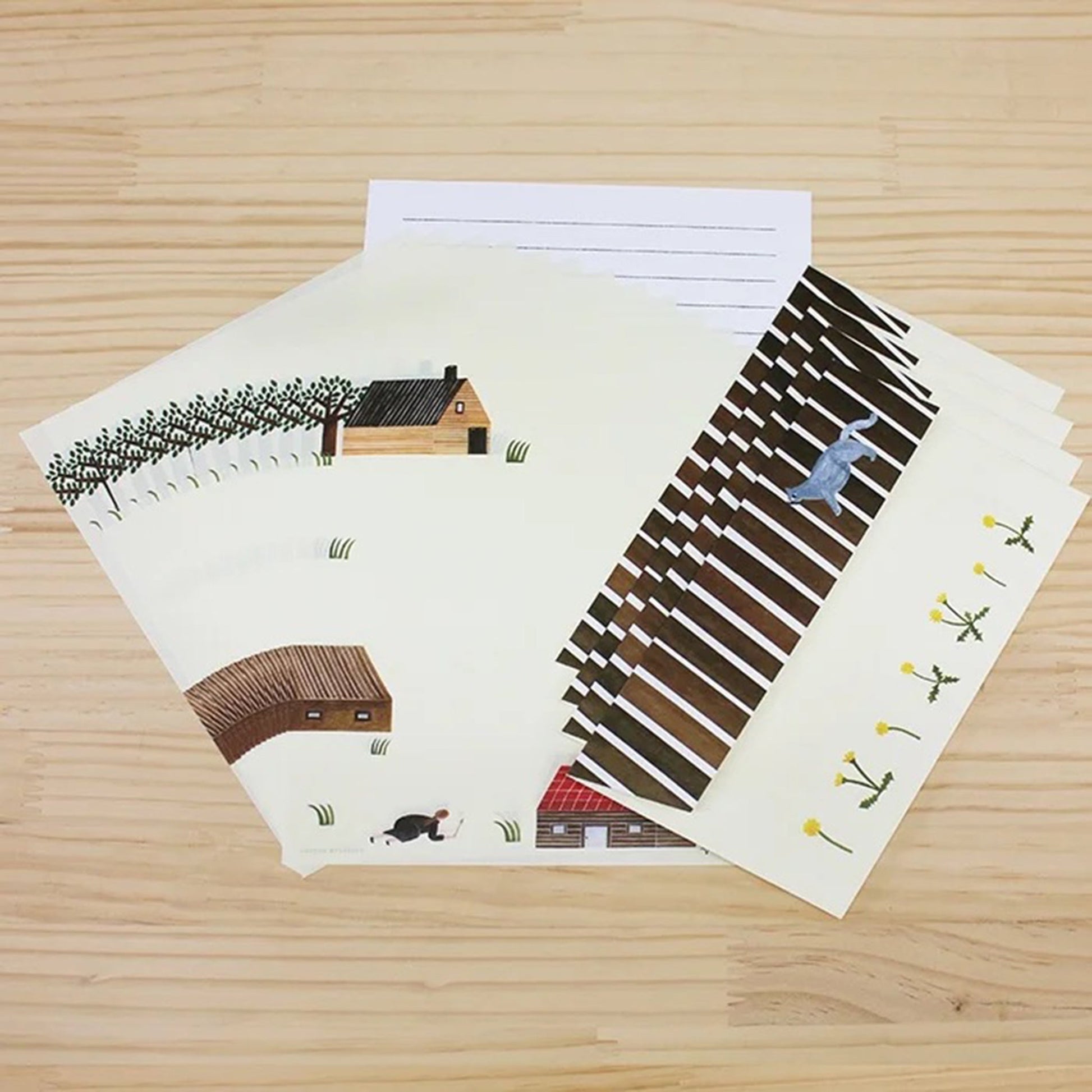 Cozyca Letter Set - Looking for a Cat - Letter Writing Sets