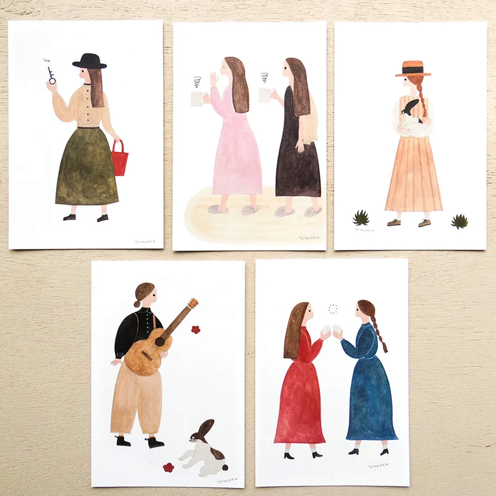 Cozyca Postcard Set - Guitar - Postcards