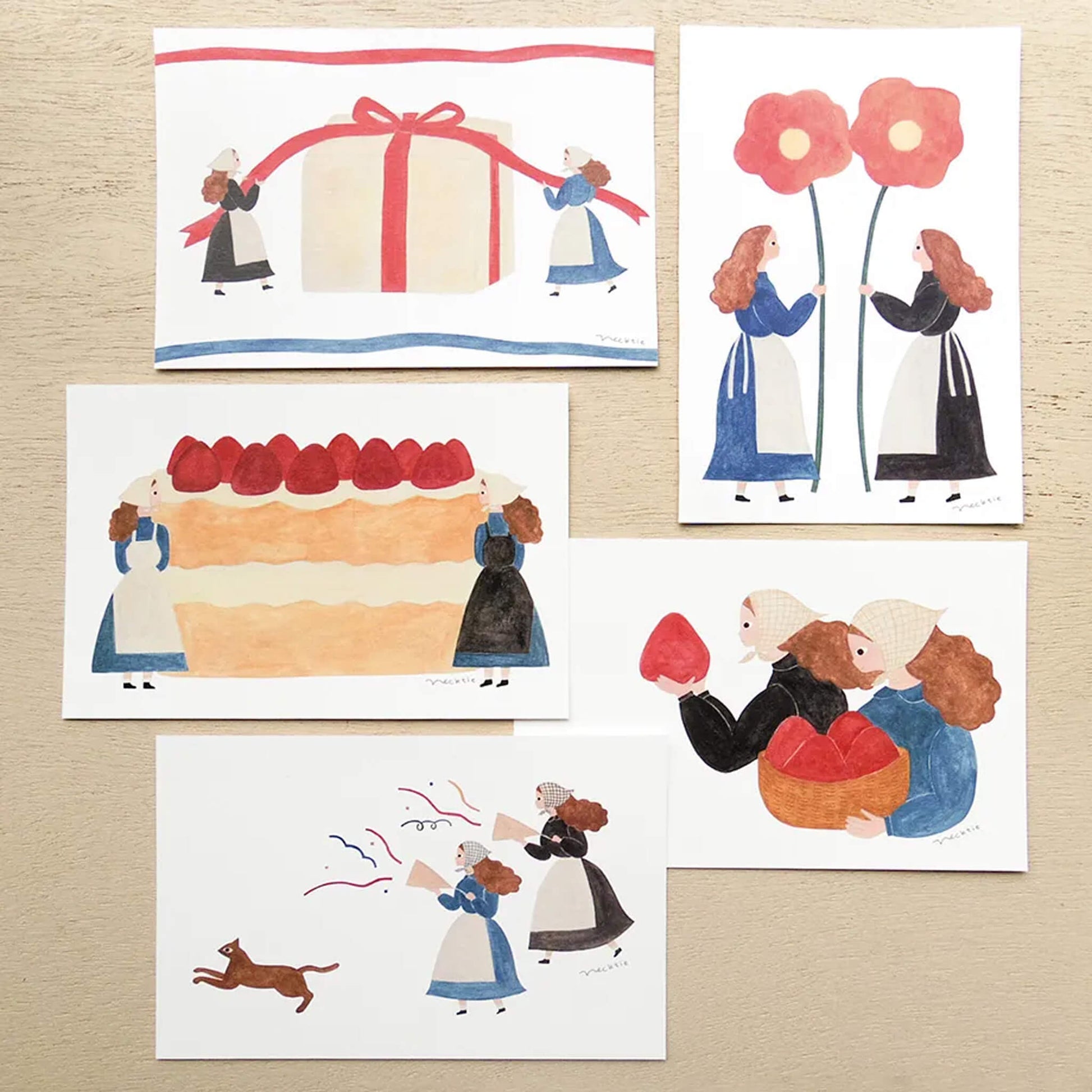 Cozyca Postcard Set - Tomorrow is Someone's Birthday - Postcards