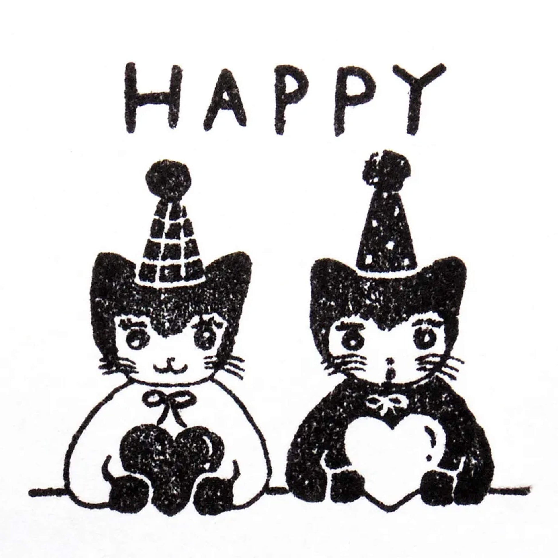 Cozyca Rubber Stamp - HAPPY - Rubber Stamps