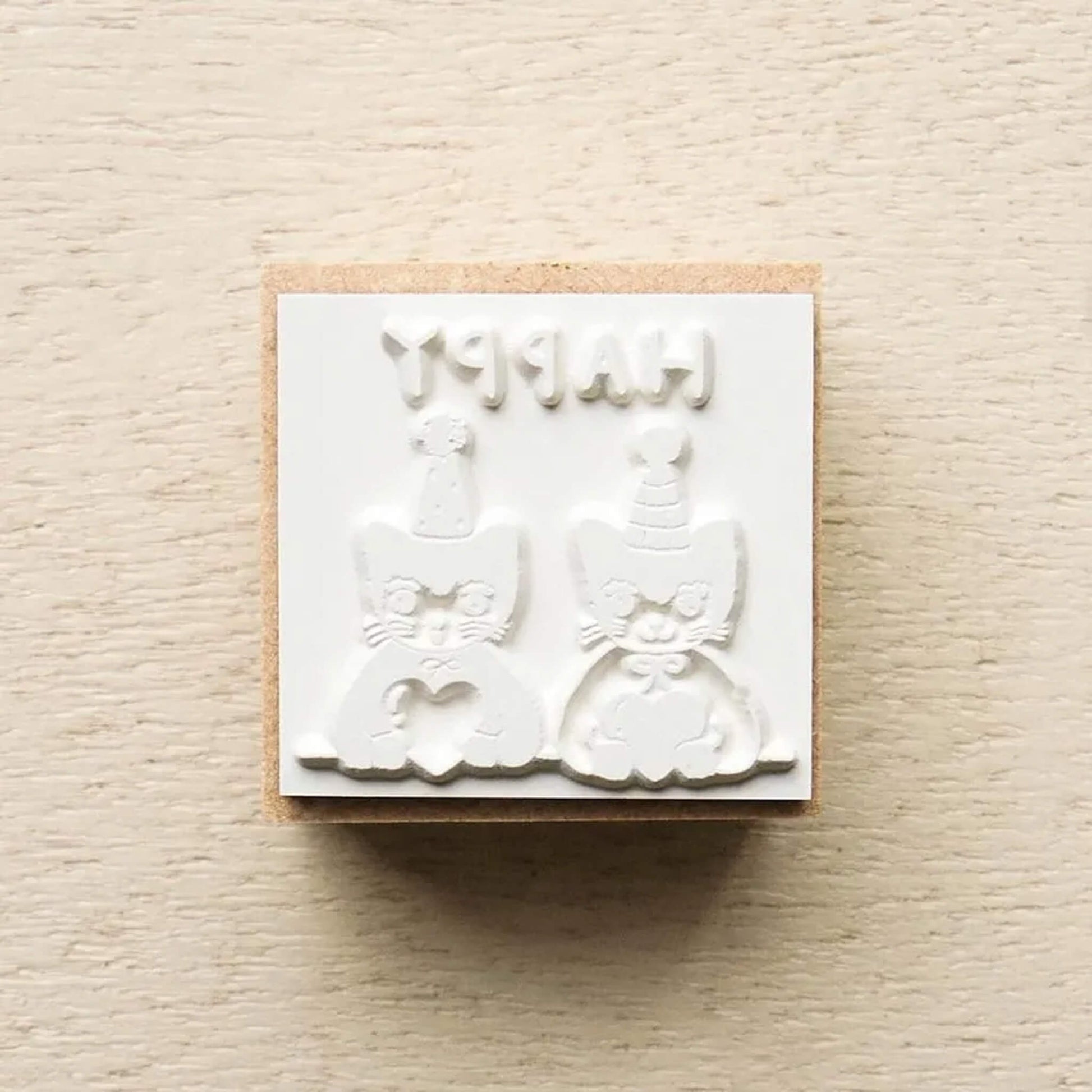 Cozyca Rubber Stamp - HAPPY - Rubber Stamps