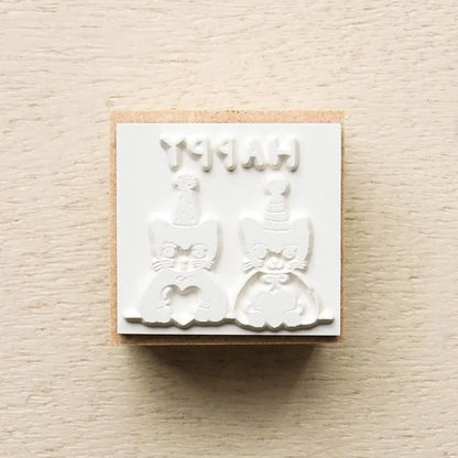 Cozyca Rubber Stamp - HAPPY - Rubber Stamps