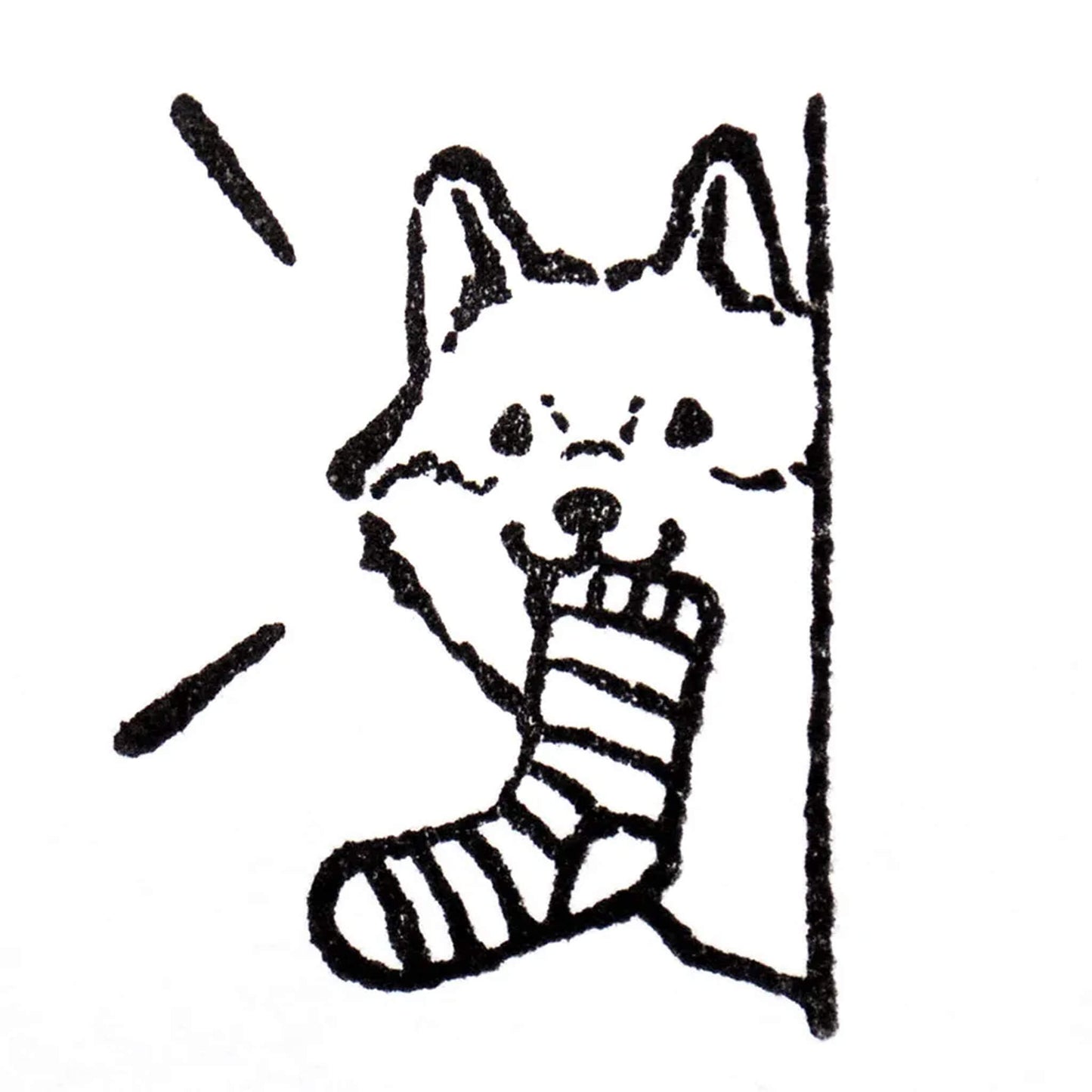 Cozyca Rubber Stamp - Mischievous Dog - Rubber Stamps