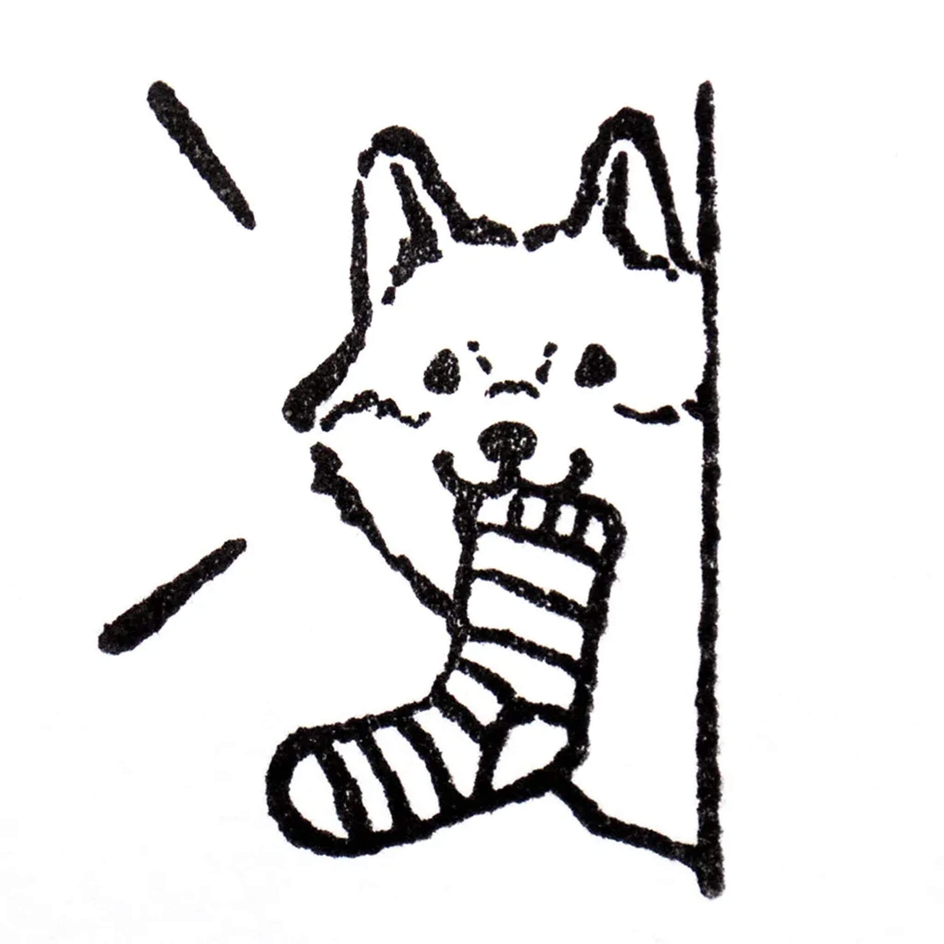 Cozyca Rubber Stamp - Mischievous Dog - Rubber Stamps