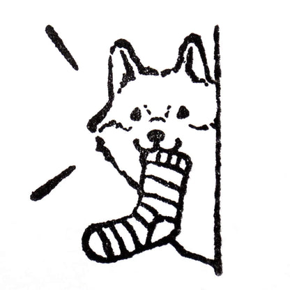 Cozyca Rubber Stamp - Mischievous Dog - Rubber Stamps