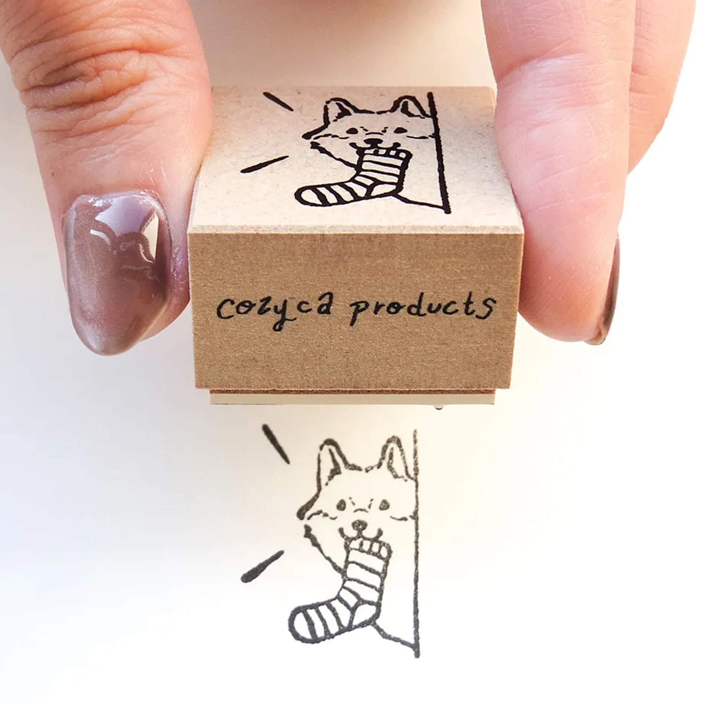 Cozyca Rubber Stamp - Mischievous Dog - Rubber Stamps