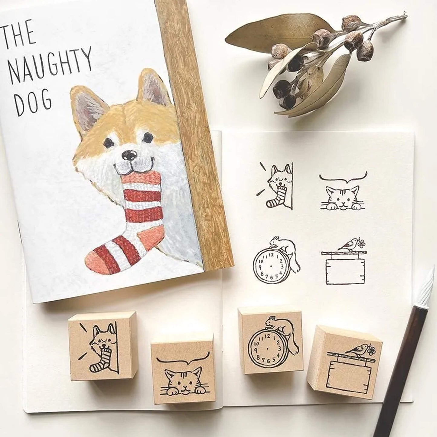 Cozyca Rubber Stamp - Mumbling Cat - Rubber Stamps