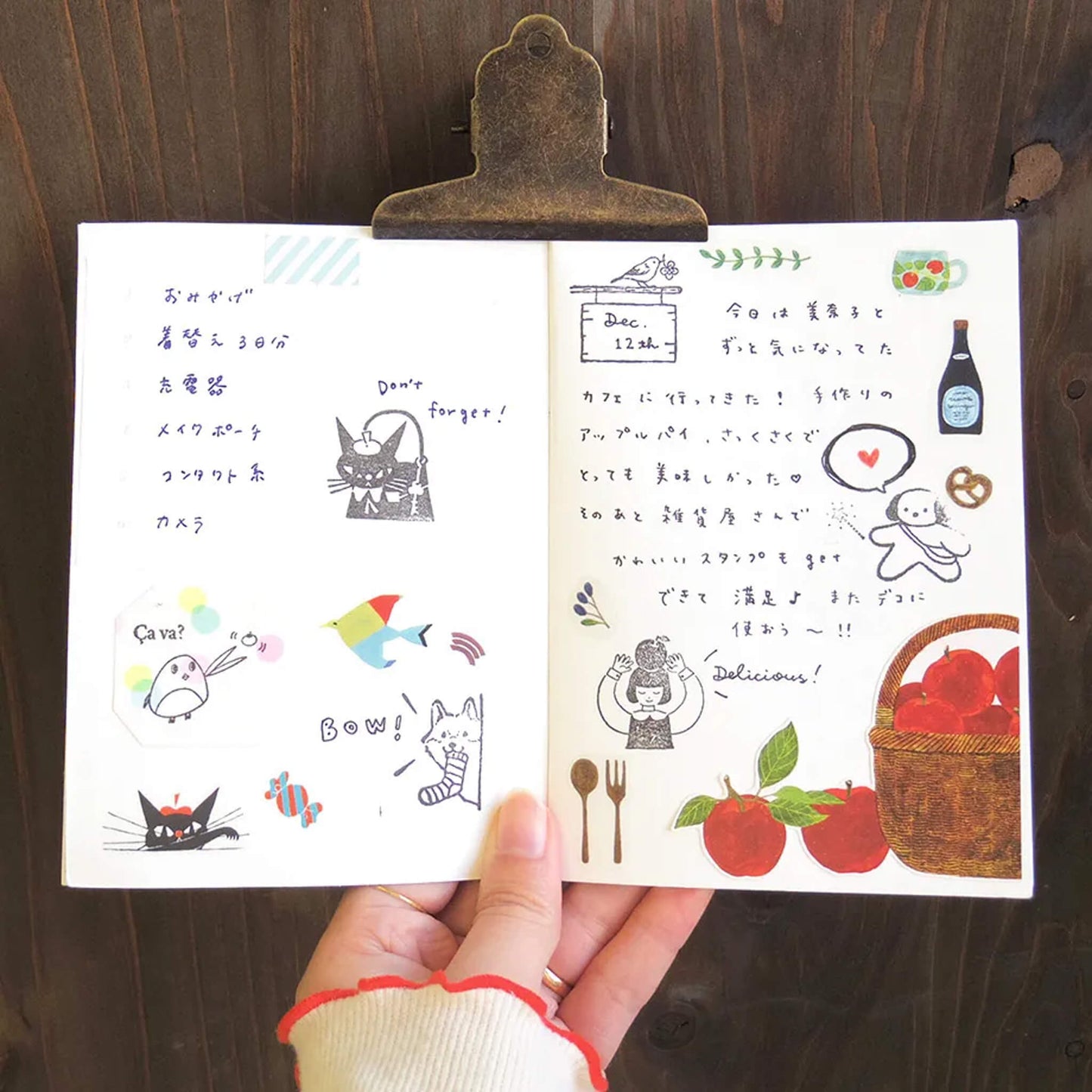 Cozyca Stamp Notebook A6 - Collect Your Joy - Notebooks