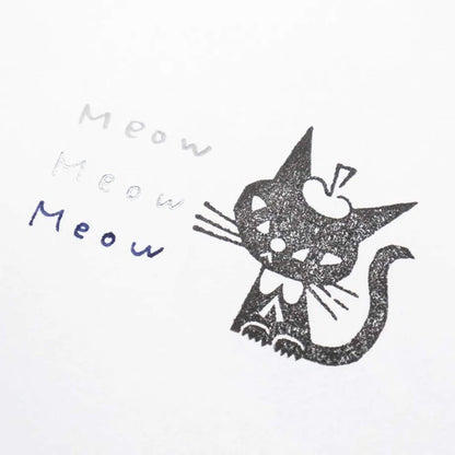 Cozyca Stamp Notebook A6 - Kuroneko Notebook - Notebooks