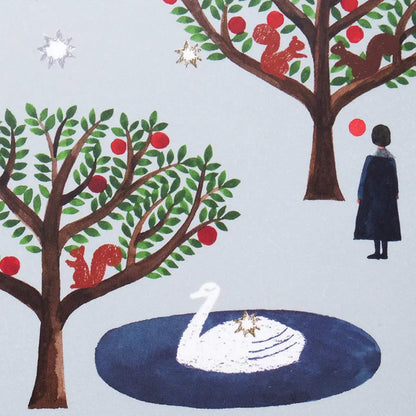 Cozyca Stamp Notebook A6 - Swan Forest - Notebooks