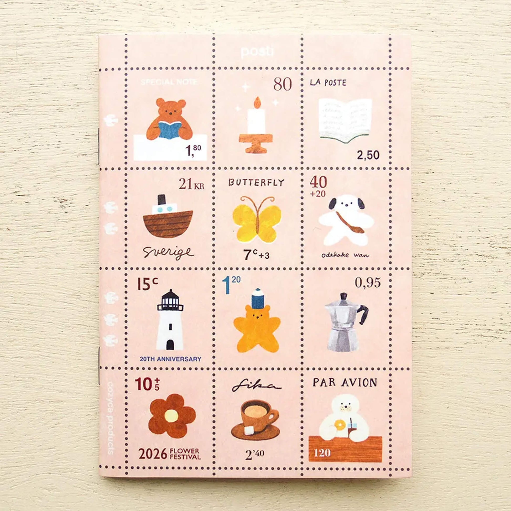 Cozyca Stamp Notebook A6 - Tiny Note - Notebooks