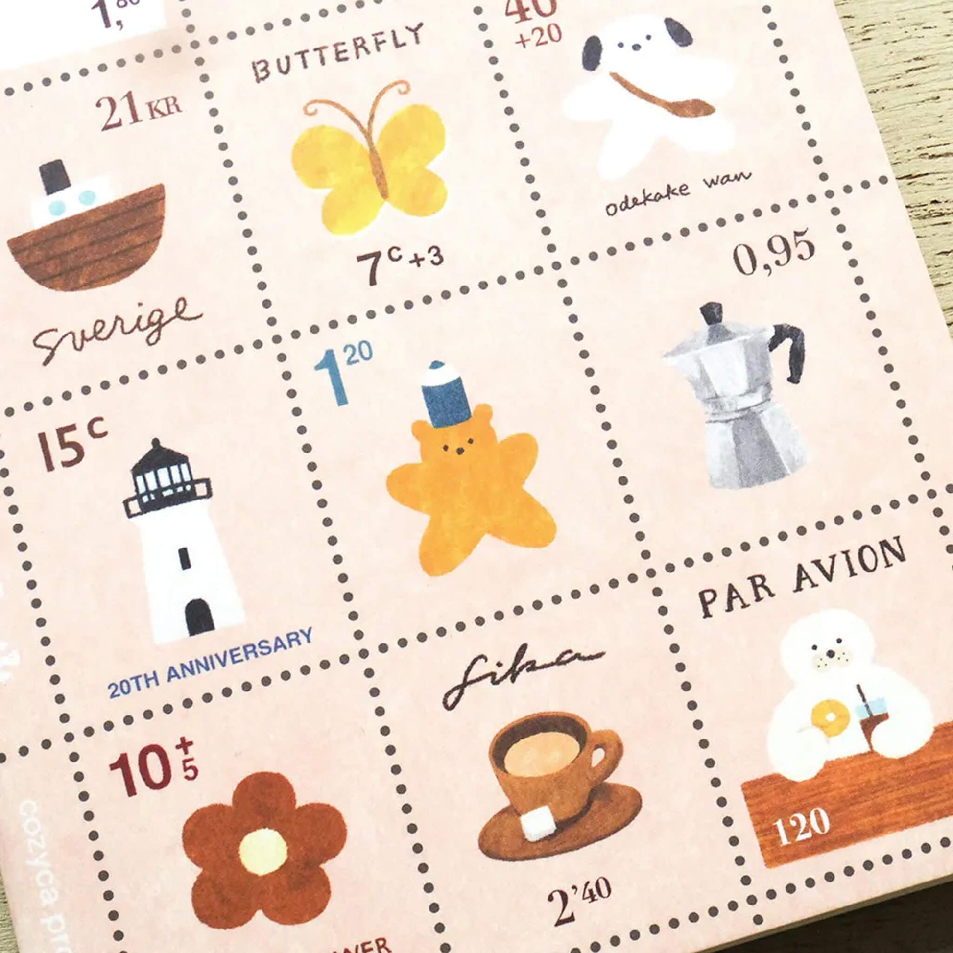 Cozyca Stamp Notebook A6 - Tiny Note - Notebooks