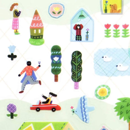 Cozyca Sticker Seal - A Day in the City - Sticker Sheets