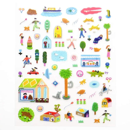 Cozyca Sticker Seal - A Day in the City - Sticker Sheets