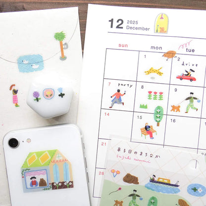 Cozyca Sticker Seal - A Day in the City - Sticker Sheets