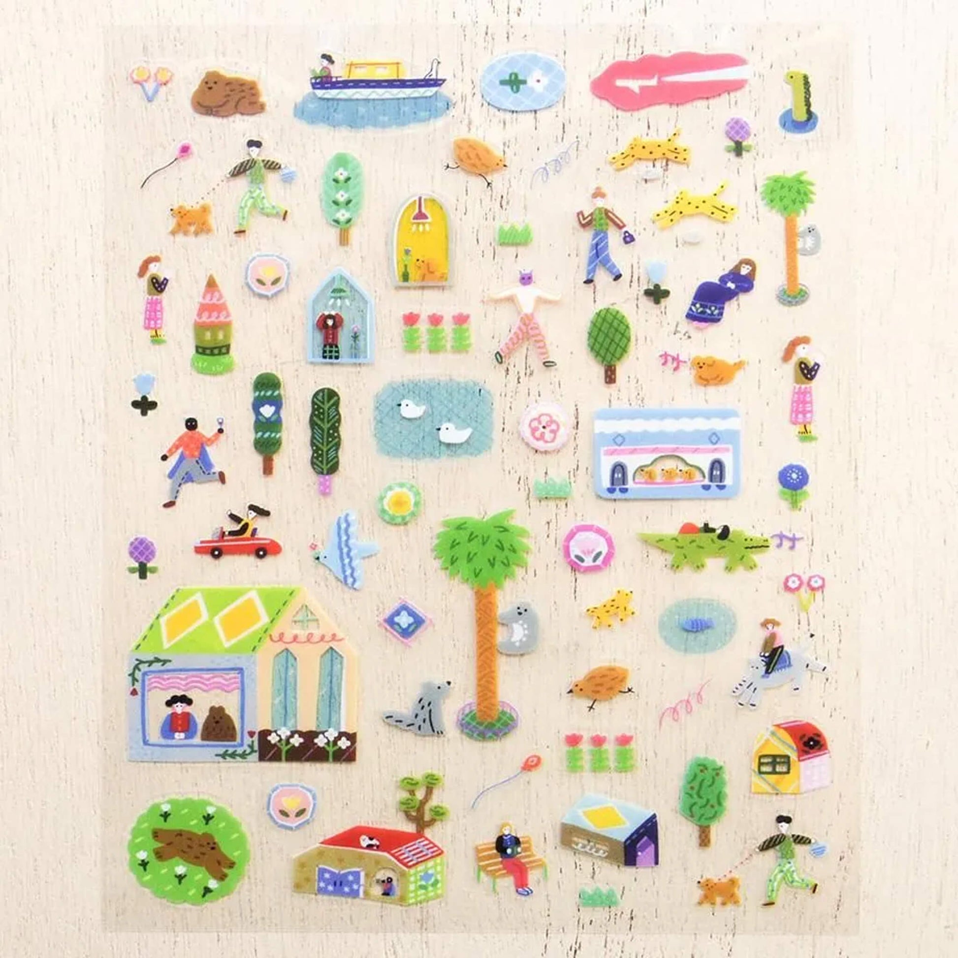 Cozyca Sticker Seal - A Day in the City - Sticker Sheets