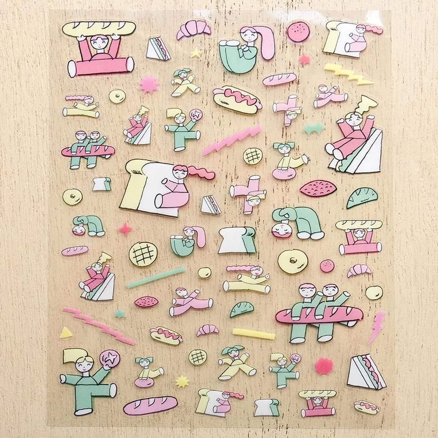 Cozyca Sticker Seal - Bread & Good Spirits - Sticker Sheets