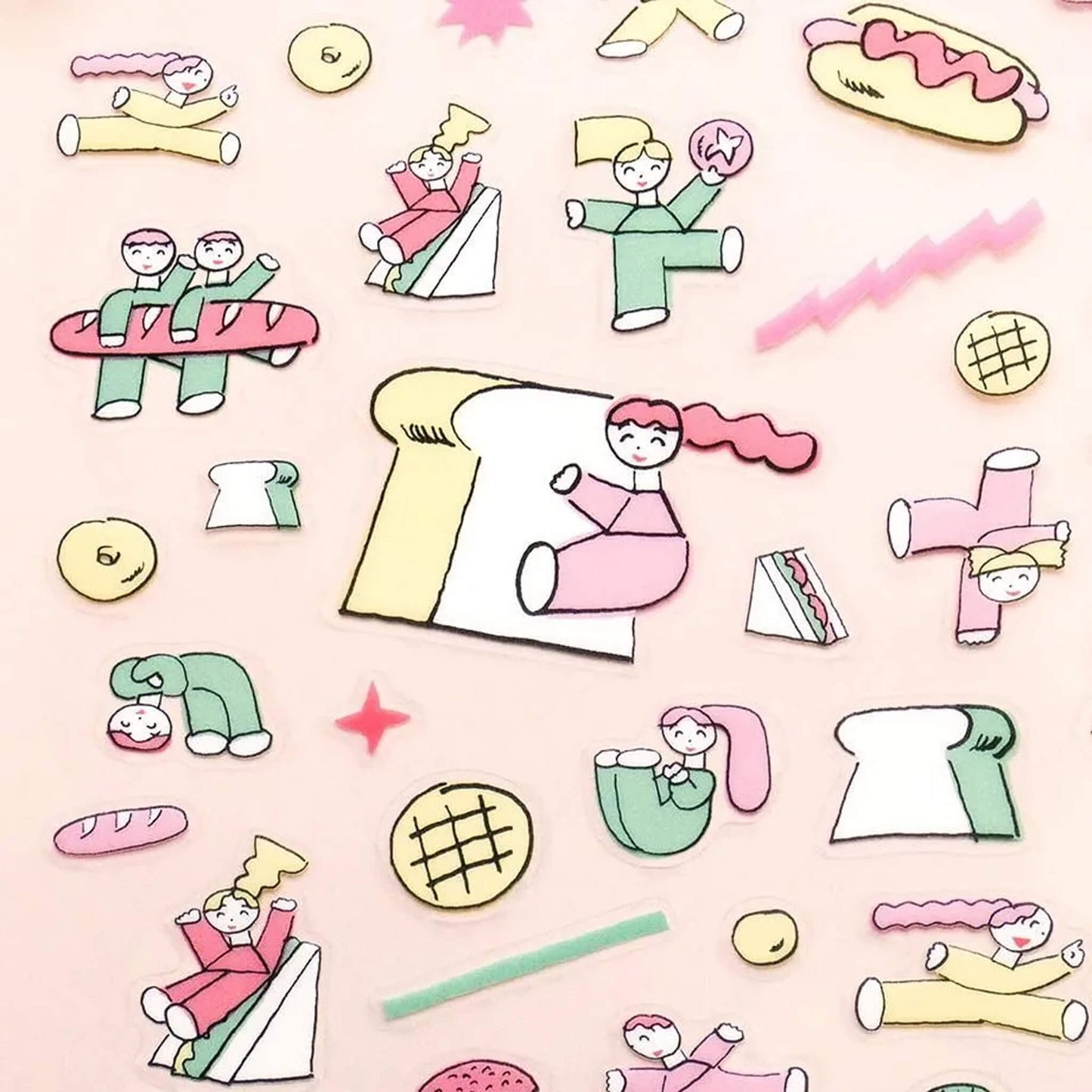 Cozyca Sticker Seal - Bread & Good Spirits - Sticker Sheets