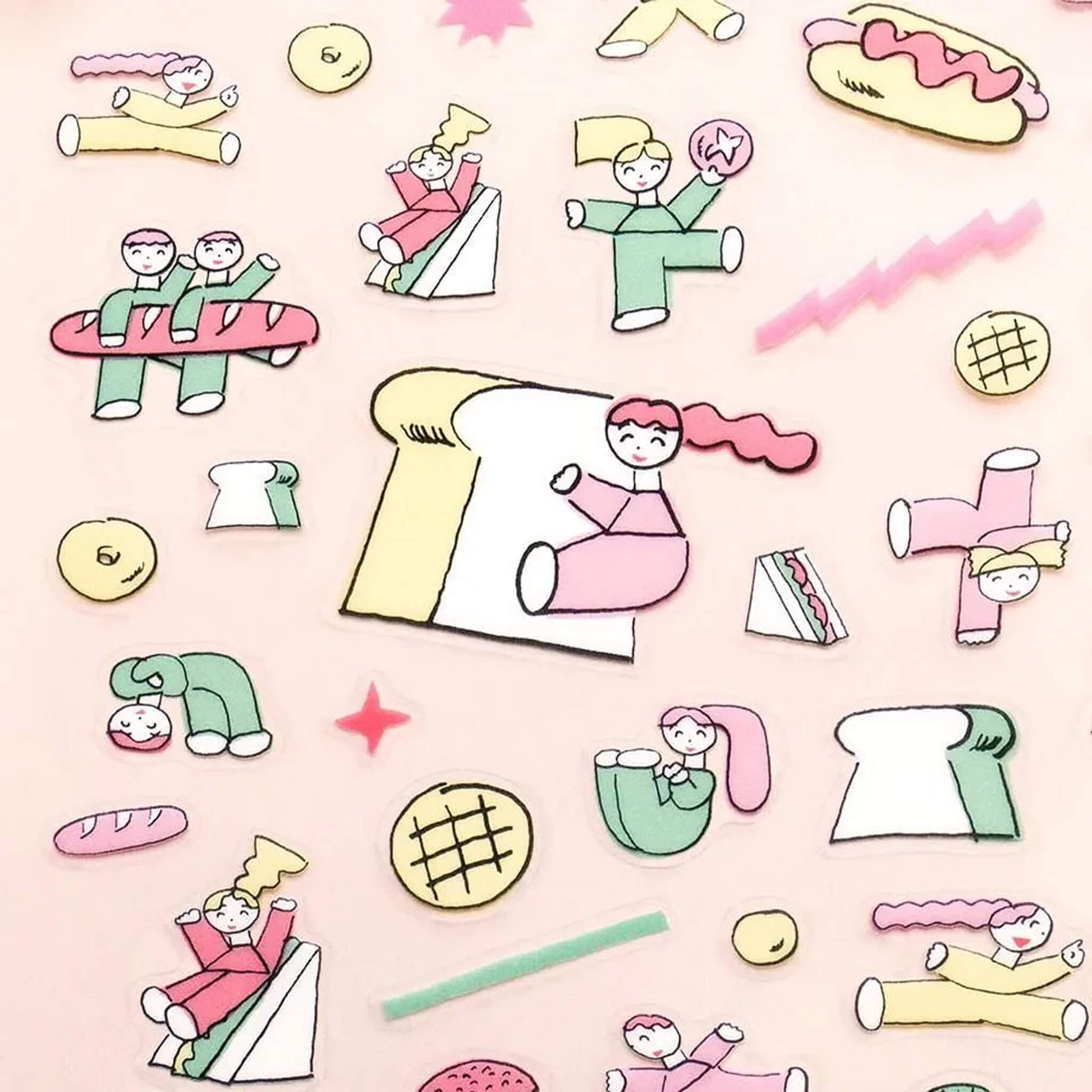 Cozyca Sticker Seal - Bread & Good Spirits - Sticker Sheets