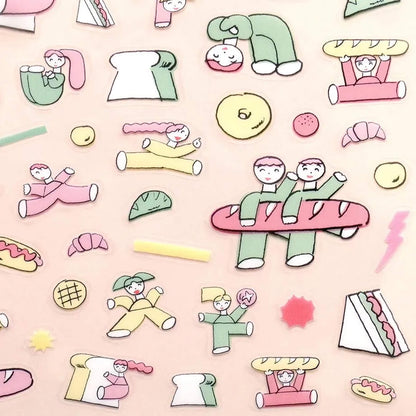 Cozyca Sticker Seal - Bread & Good Spirits - Sticker Sheets