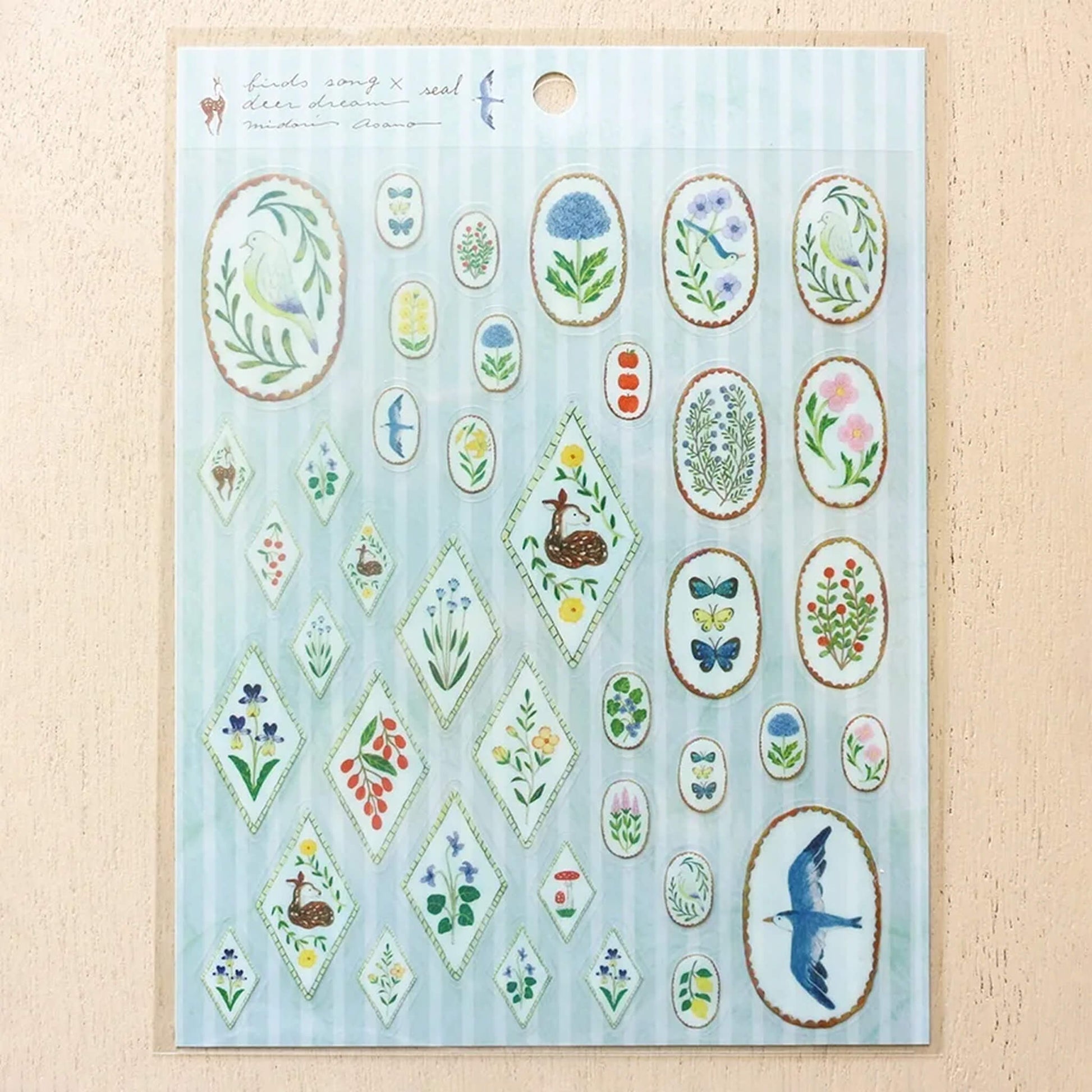 Cozyca Sticker Seal - Brids Song & Deer Dream - Sticker Sheets