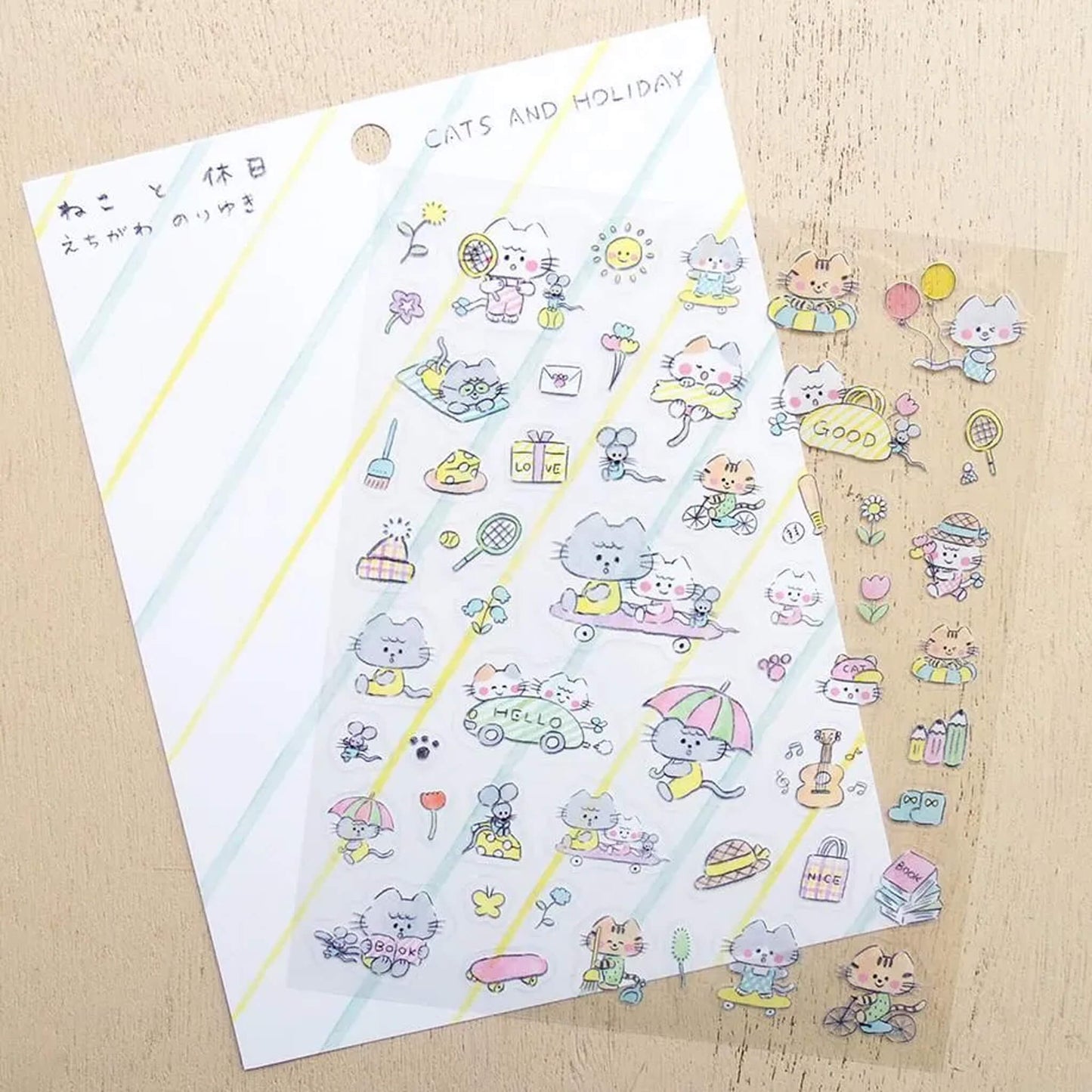 Cozyca Sticker Seal - Cat and Holiday - Sticker Sheets