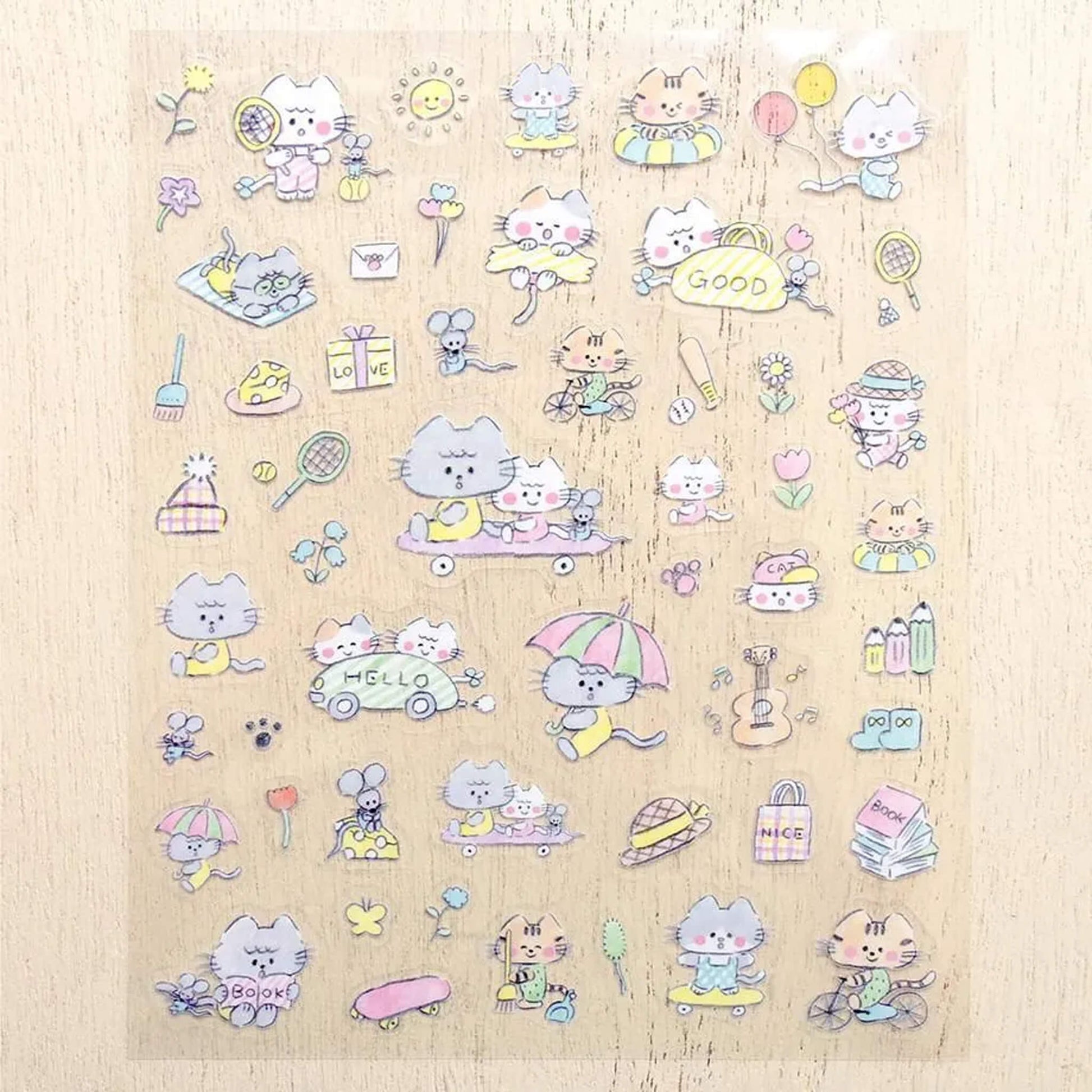 Cozyca Sticker Seal - Cat and Holiday - Sticker Sheets