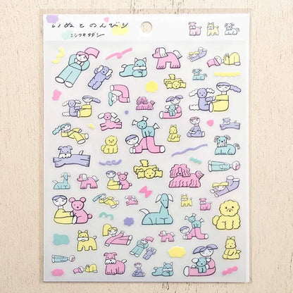 Cozyca Sticker Seal - Easy Days with a Dog - Sticker Sheets