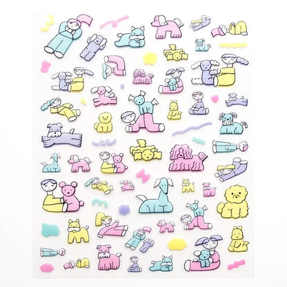 Cozyca Sticker Seal - Easy Days with a Dog - Sticker Sheets