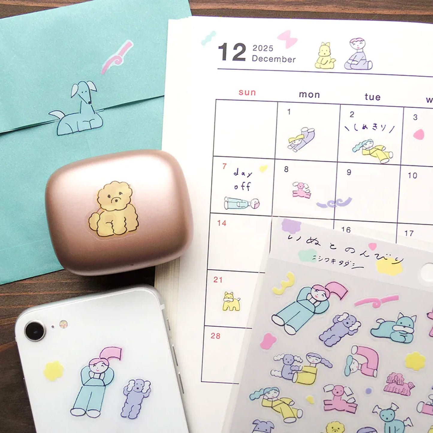 Cozyca Sticker Seal - Easy Days with a Dog - Sticker Sheets