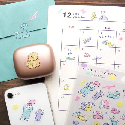 Cozyca Sticker Seal - Easy Days with a Dog - Sticker Sheets