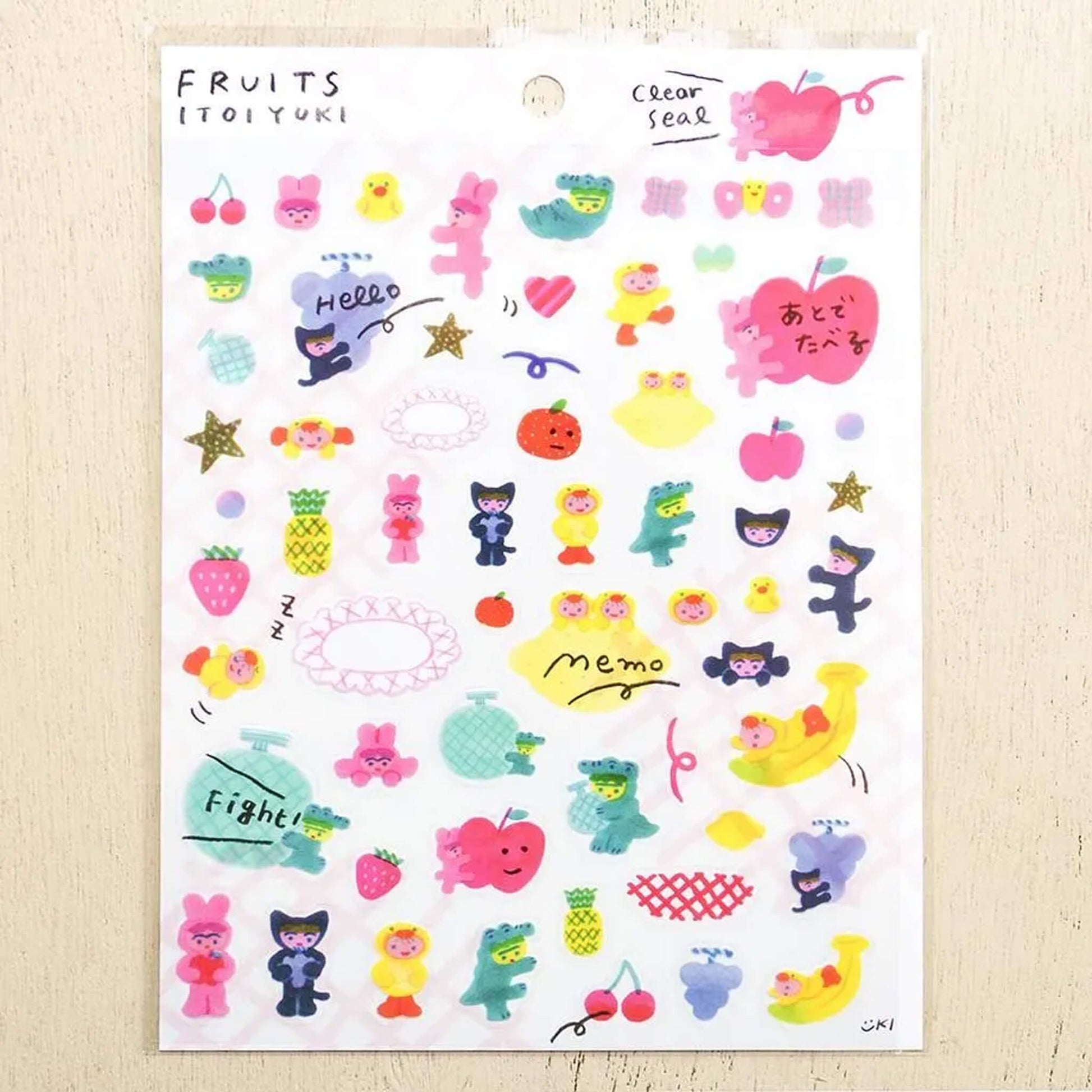 Cozyca Sticker Seal - Fruits - Sticker Sheets