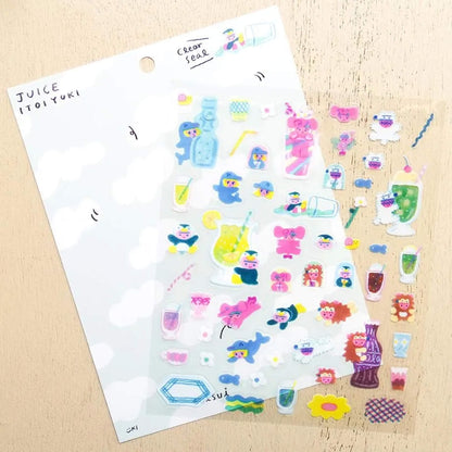 Cozyca Sticker Seal - Juice - Sticker Sheets