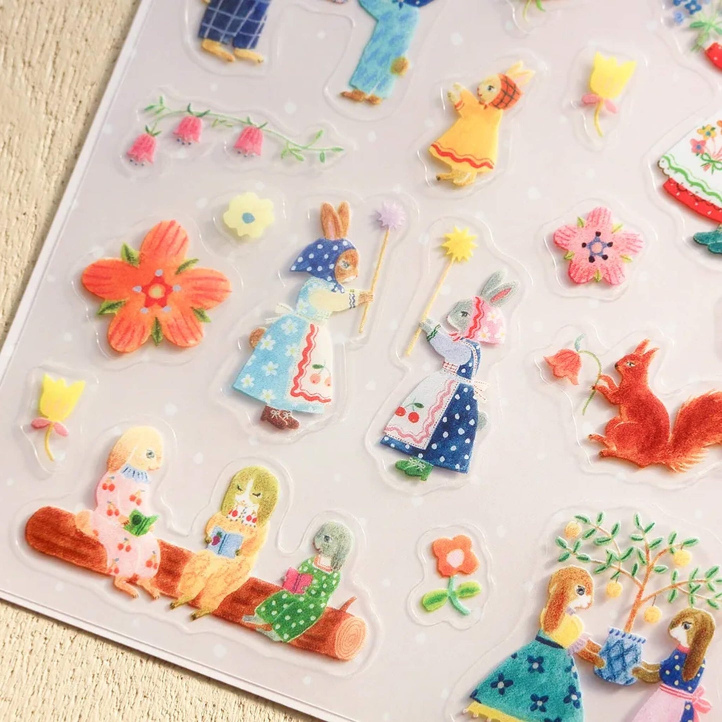 Cozyca Sticker Seal - Rabbit Garden - Sticker Sheets