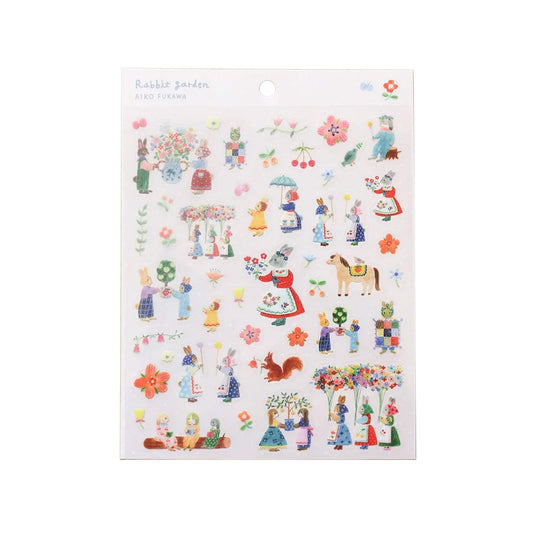 Cozyca Sticker Seal - Rabbit Garden - Sticker Sheets